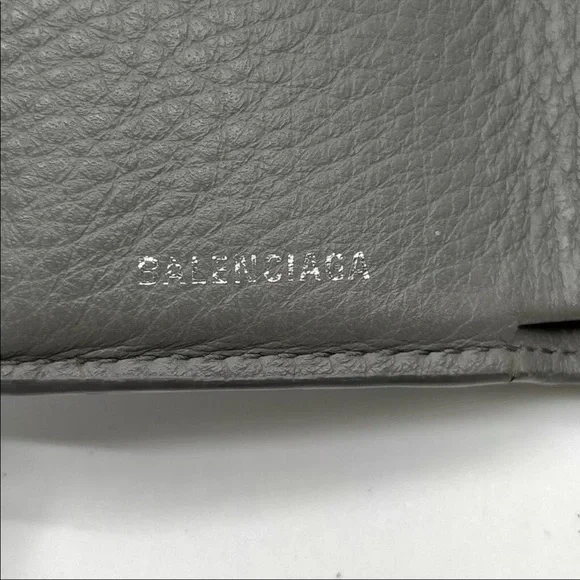 BALENCIAGA Wallet Gray Leather - Picture 9 of 9